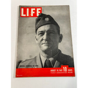LIFE MAGAZINE August 10 1942 WWII General Chennault Dutch Harbor Issue